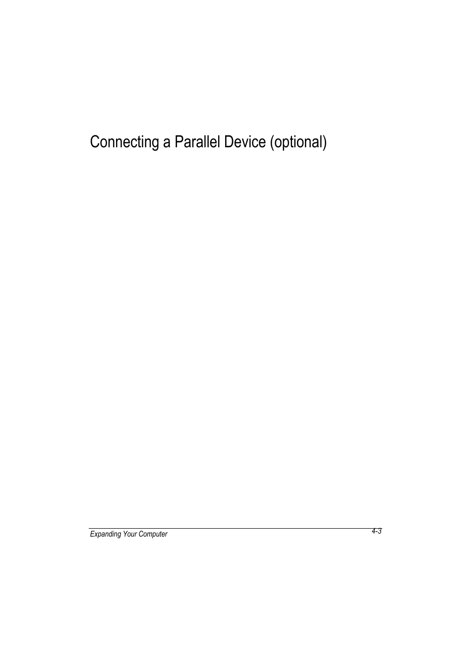 Connecting a parallel device (optional) | Motorola L3392 User Manual | Page 71 / 134