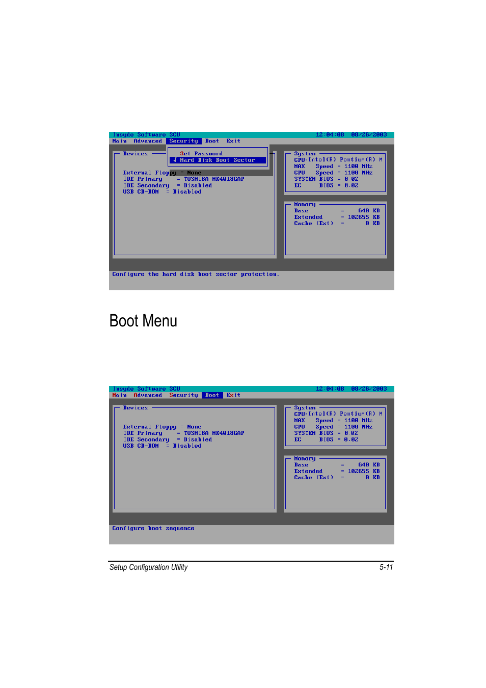 Boot menu | Motorola L3392 User Manual | Page 87 / 134