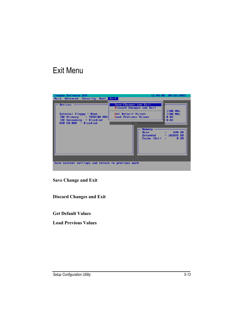 Exit menu | Motorola L3392 User Manual | Page 89 / 134