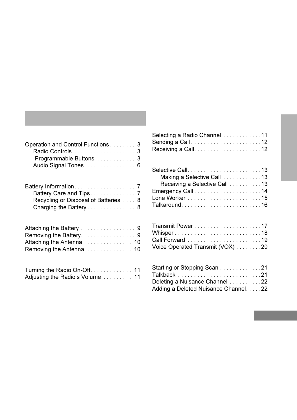 Motorola GP344 User Manual | Page 3 / 26