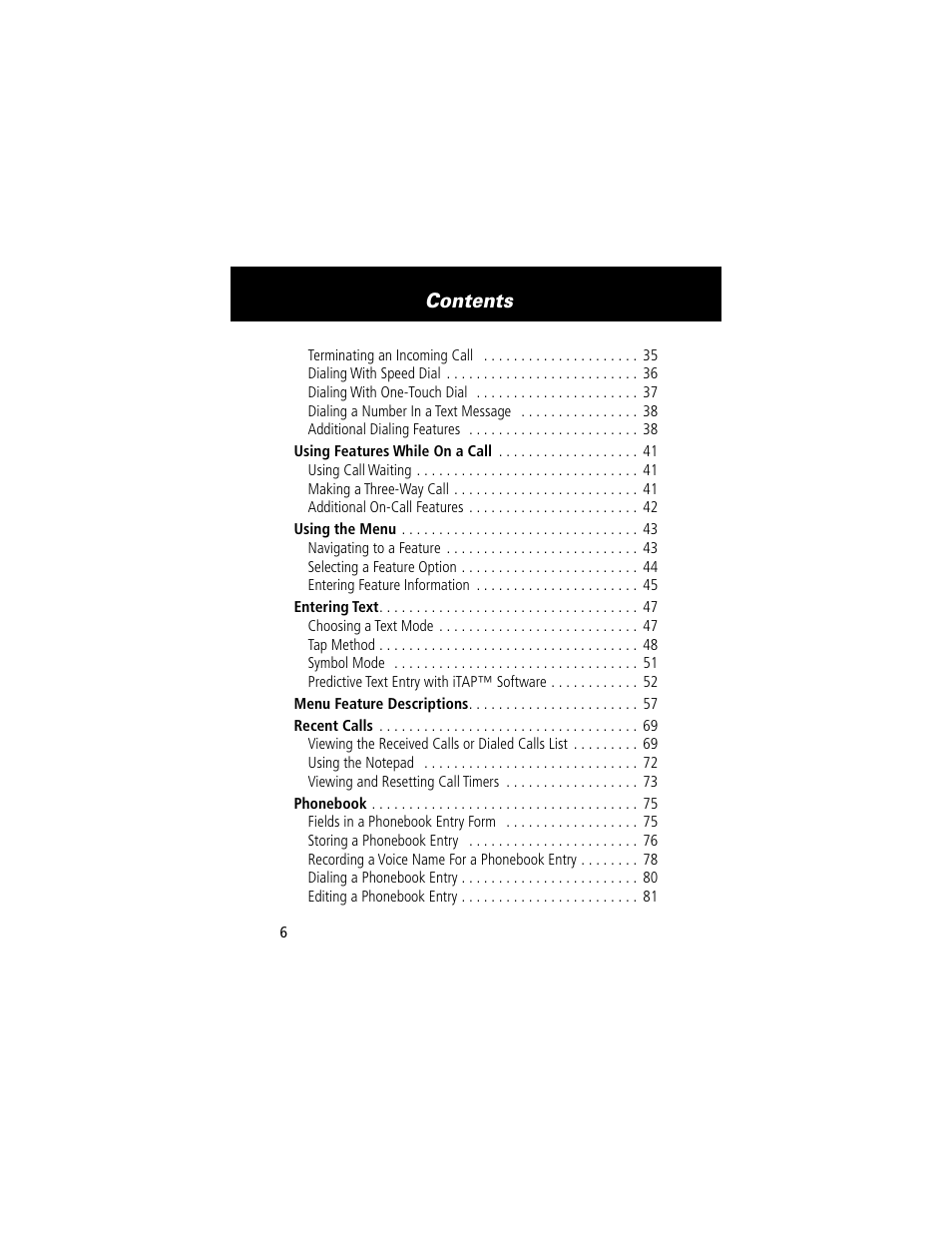 Motorola 60t User Manual | Page 8 / 192