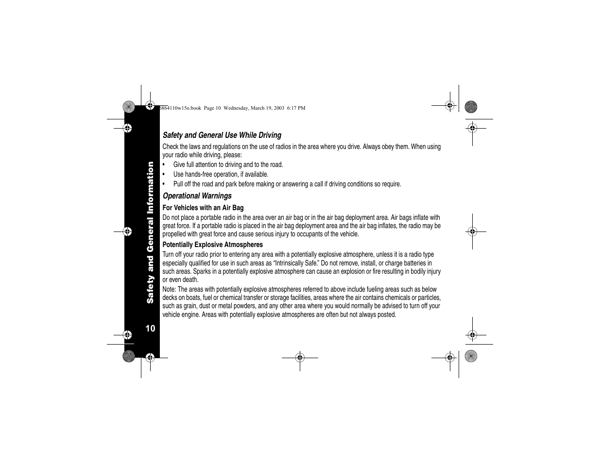 Motorola CLS SERIES CLS1410 User Manual | Page 12 / 60