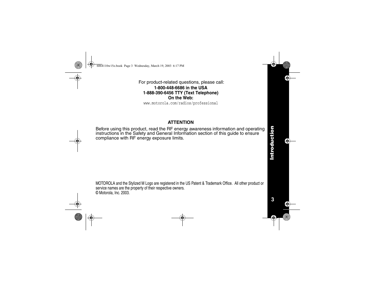 Motorola CLS SERIES CLS1410 User Manual | Page 5 / 60