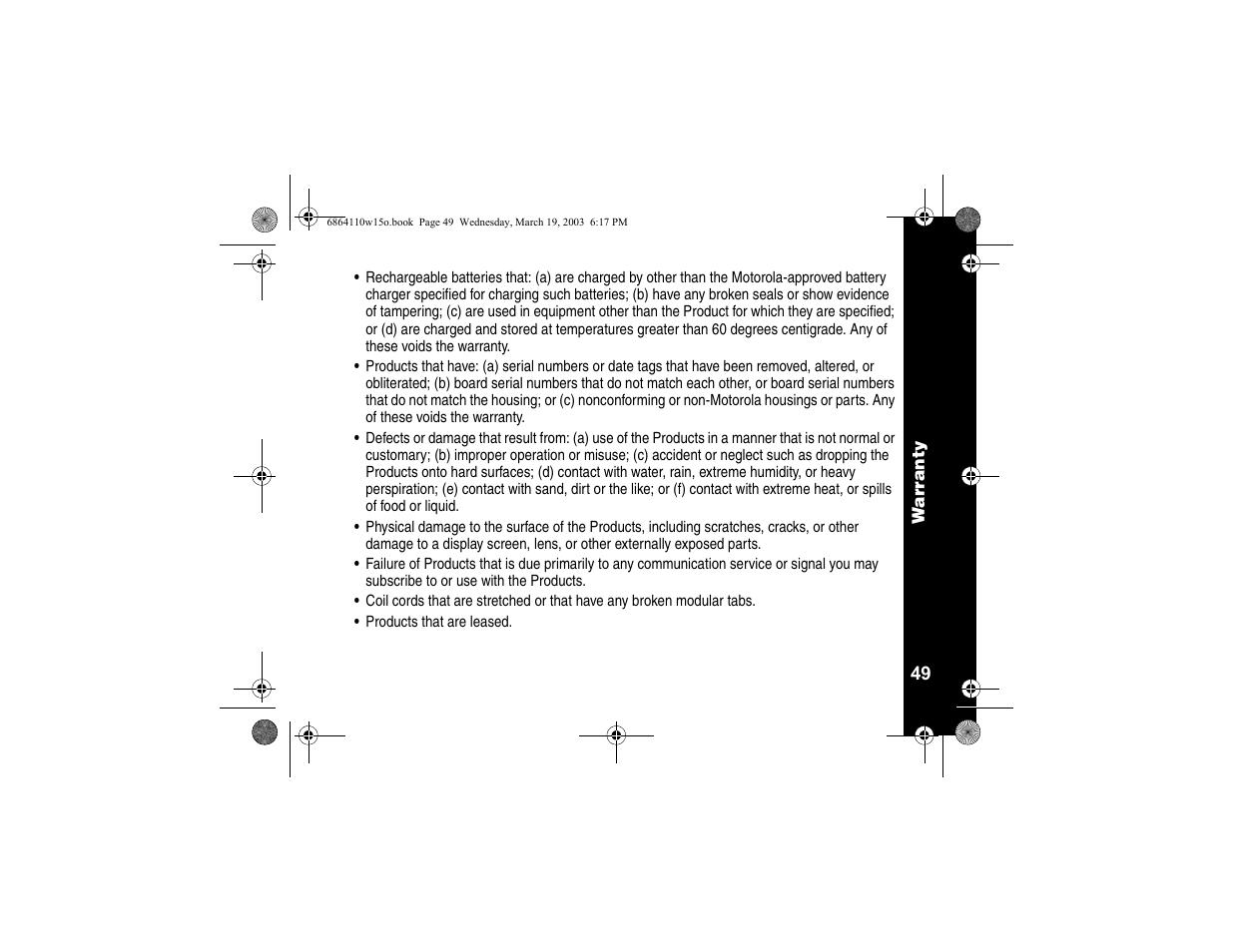 Motorola CLS SERIES CLS1410 User Manual | Page 51 / 60