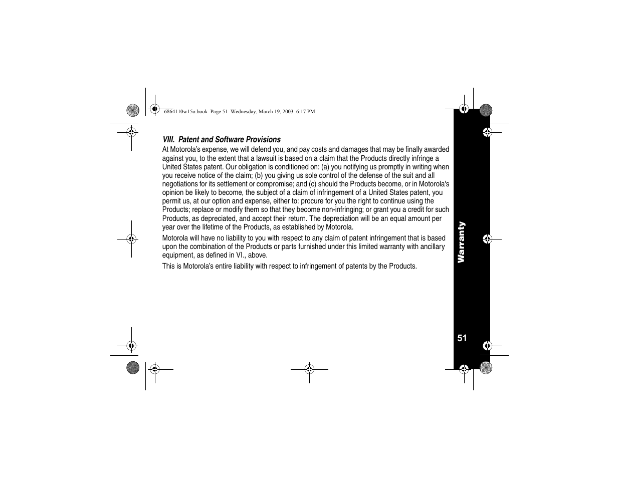 Motorola CLS SERIES CLS1410 User Manual | Page 53 / 60