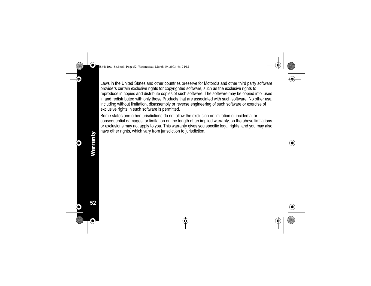 Motorola CLS SERIES CLS1410 User Manual | Page 54 / 60