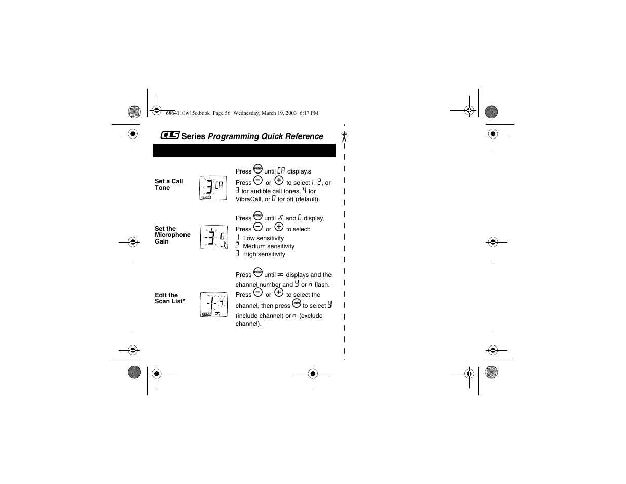 Motorola CLS SERIES CLS1410 User Manual | Page 58 / 60