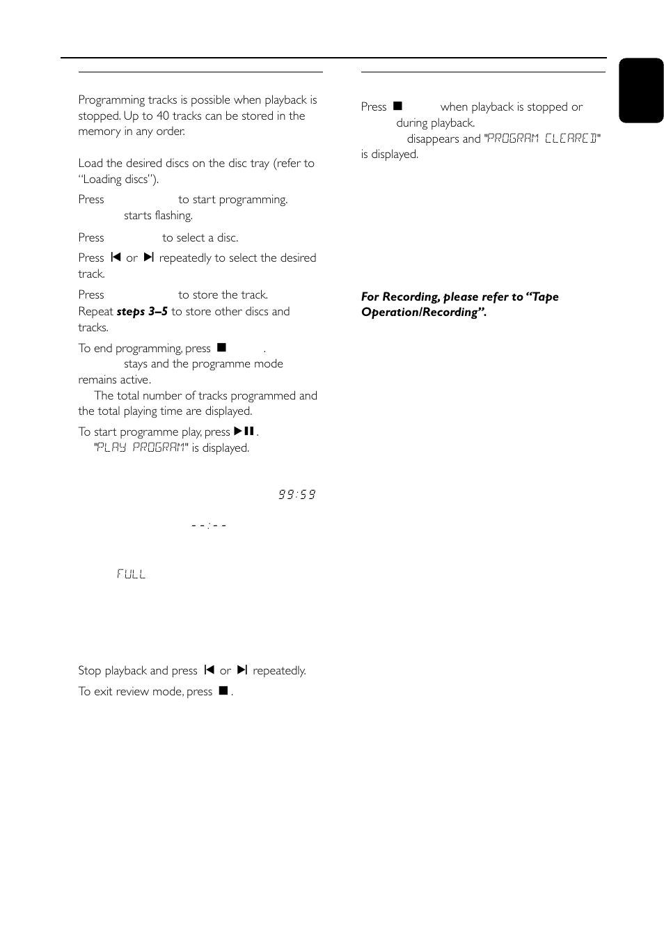 Cd operation | Motorola FW-C155 User Manual | Page 17 / 27