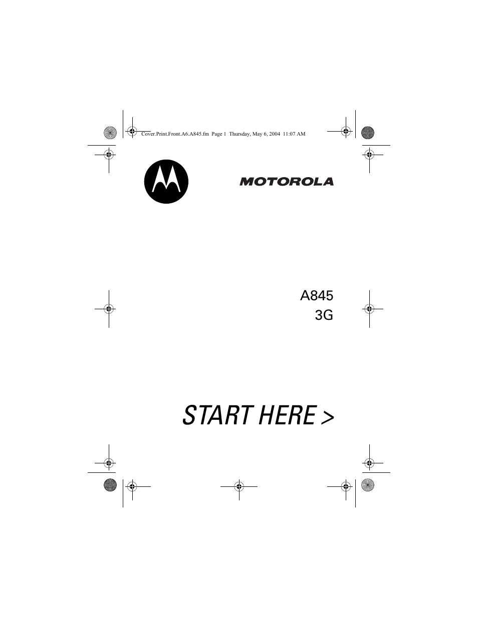 Motorola A845 User Manual | 234 pages