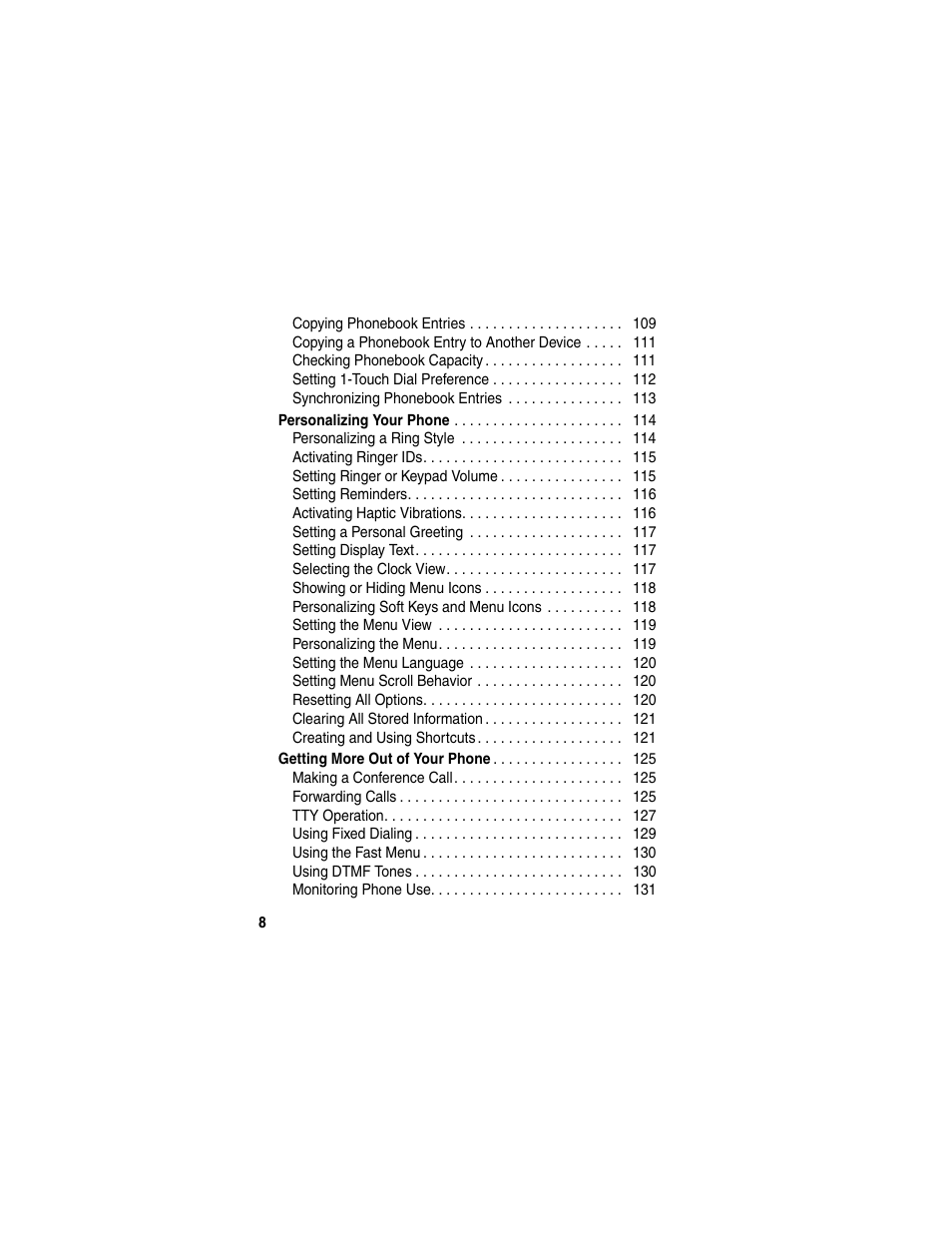 Motorola A845 User Manual | Page 10 / 234