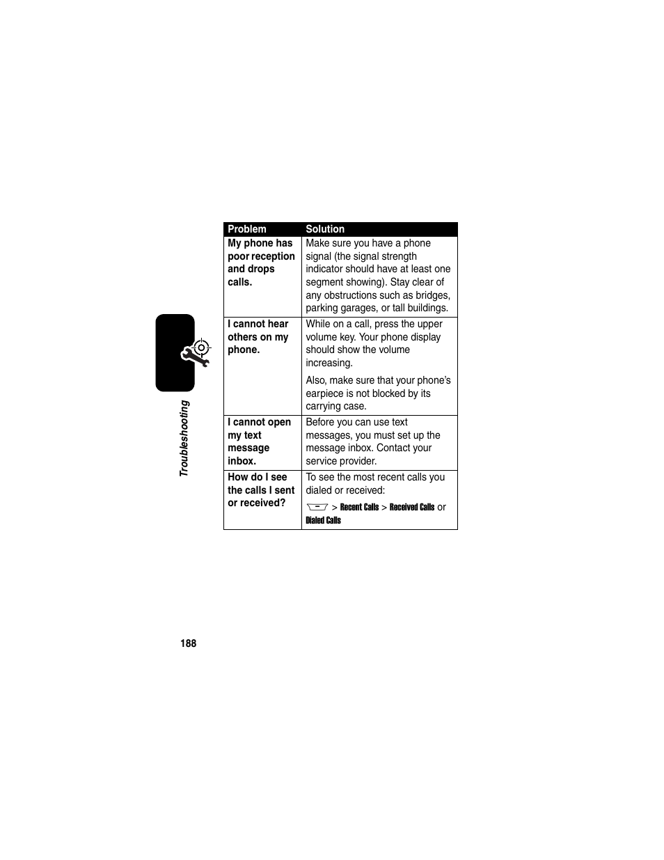 Motorola A845 User Manual | Page 190 / 234