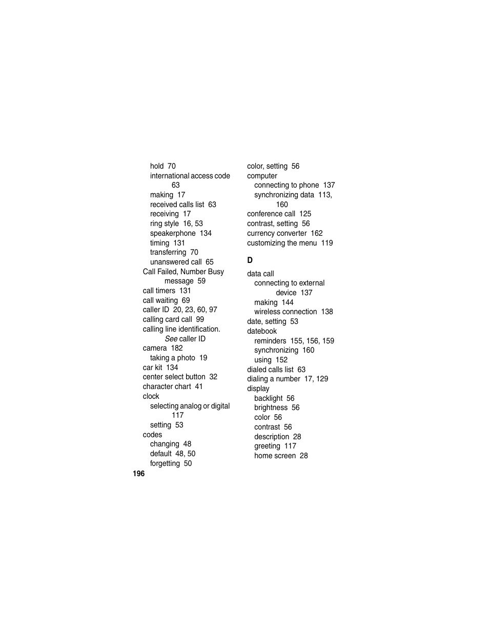 Motorola A845 User Manual | Page 198 / 234