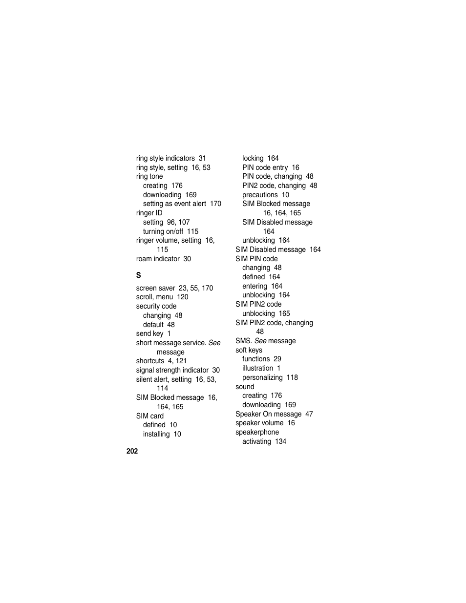 Motorola A845 User Manual | Page 204 / 234