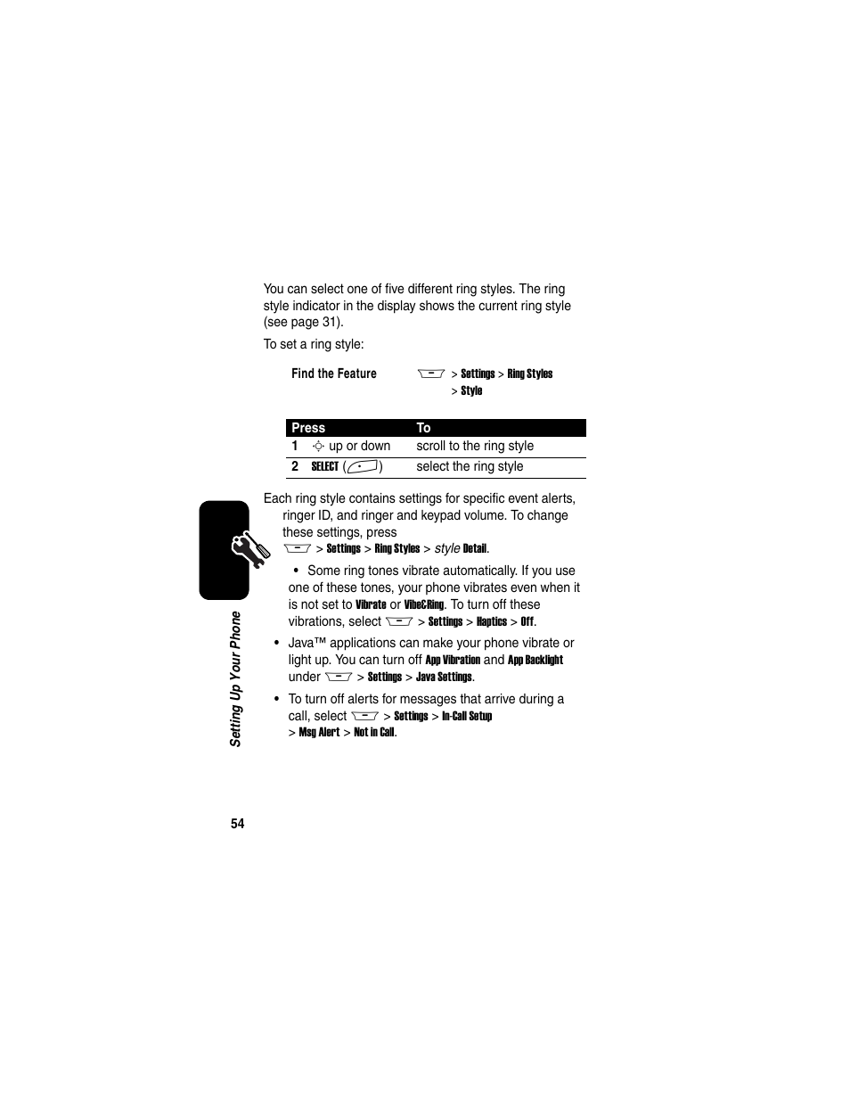 Motorola A845 User Manual | Page 56 / 234