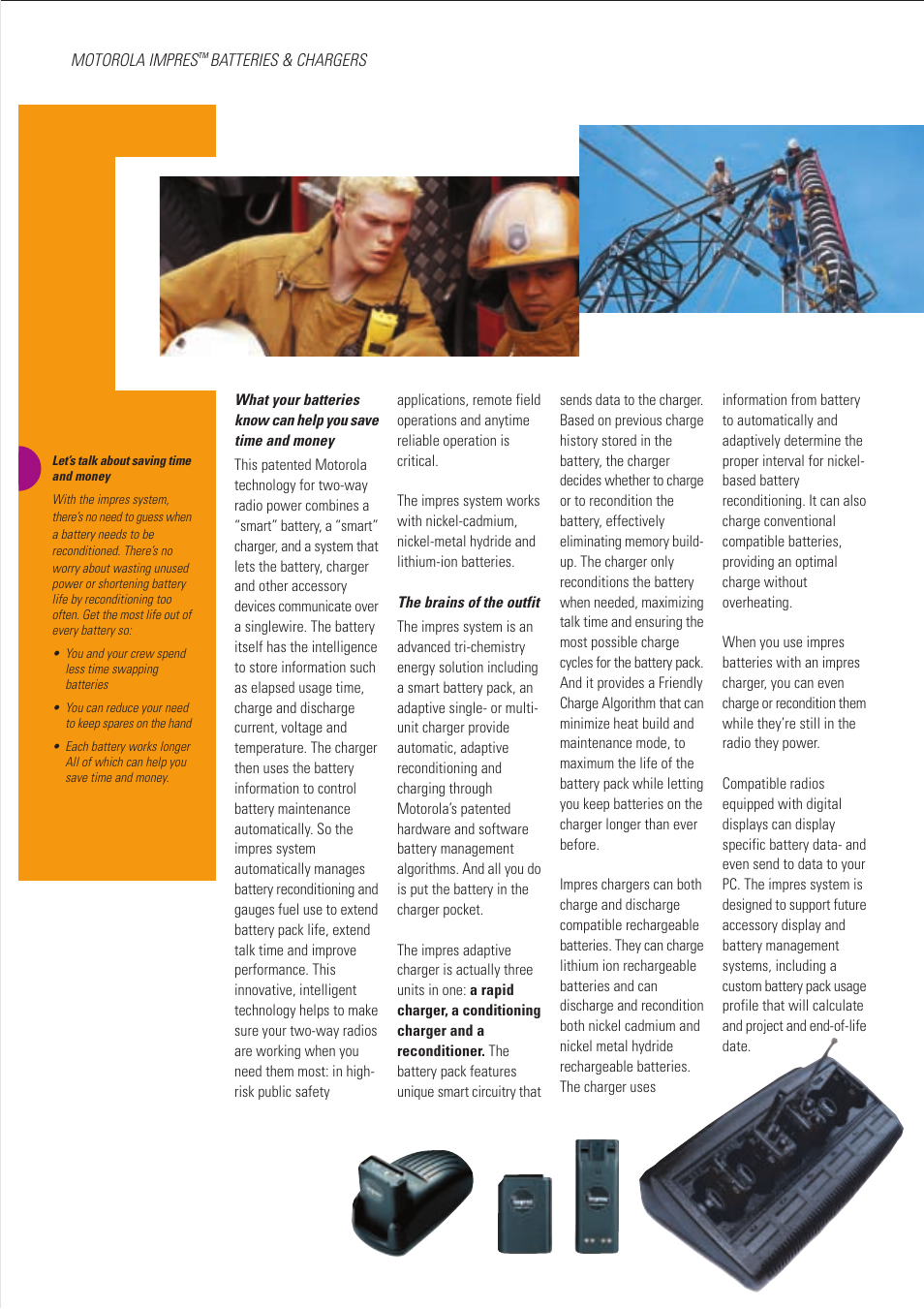 Motorola IMPRES THE INTELLIGENT PORTABLE RADIO ENERGY SYSTEM MTP700 User Manual | Page 2 / 4