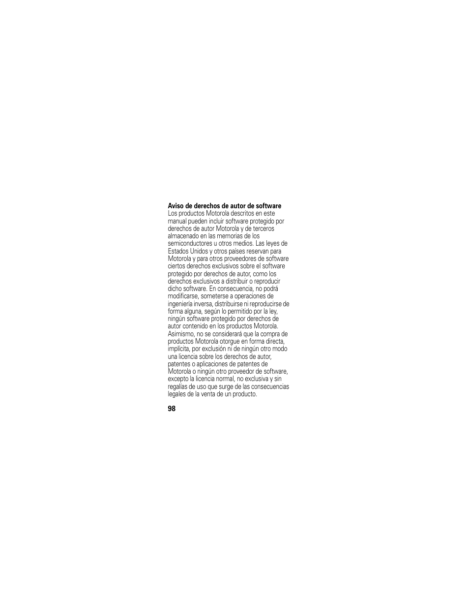 Motorola HS830 User Manual | Page 100 / 146