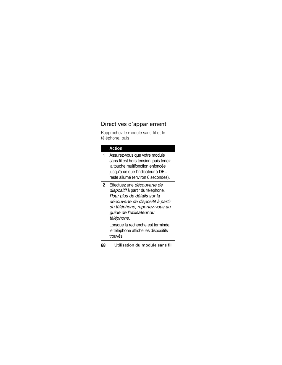 Motorola HS830 User Manual | Page 70 / 146