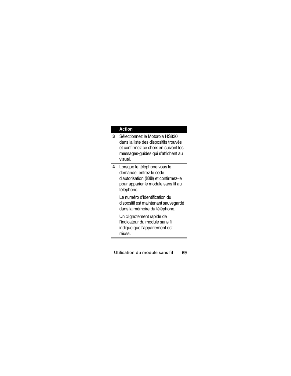 Motorola HS830 User Manual | Page 71 / 146