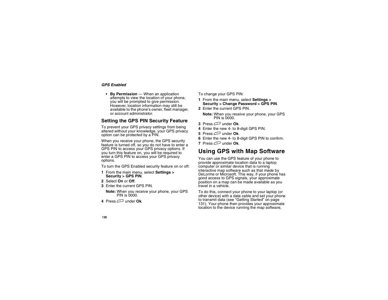 Using gps with map software | Motorola i275 User Manual | Page 140 / 207