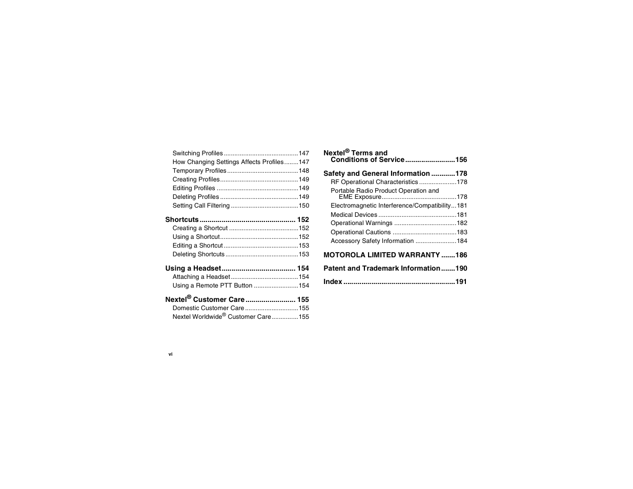 Motorola i275 User Manual | Page 8 / 207