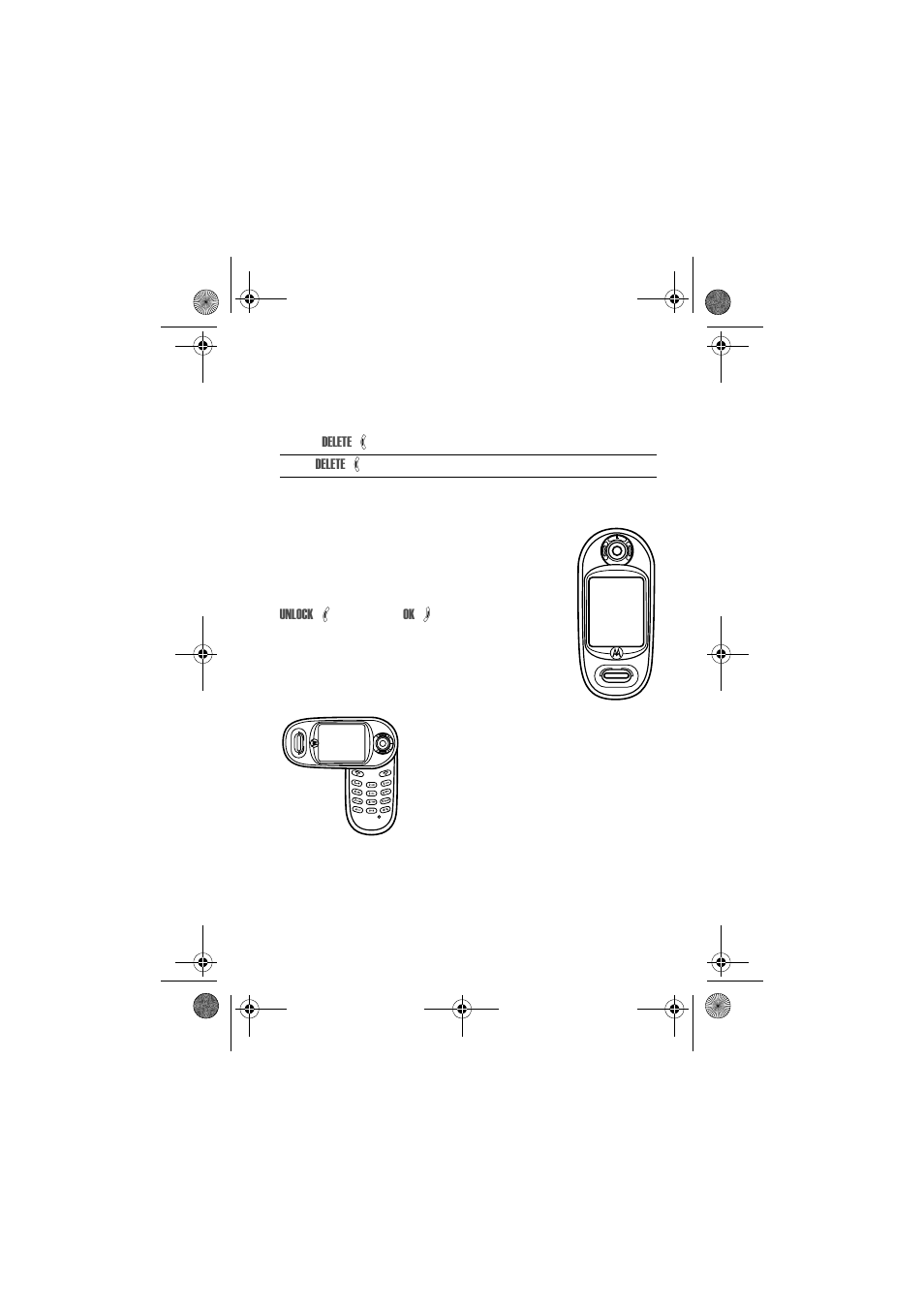 Using the external display, Deleting letters and words | Motorola V80 User Manual | Page 57 / 108