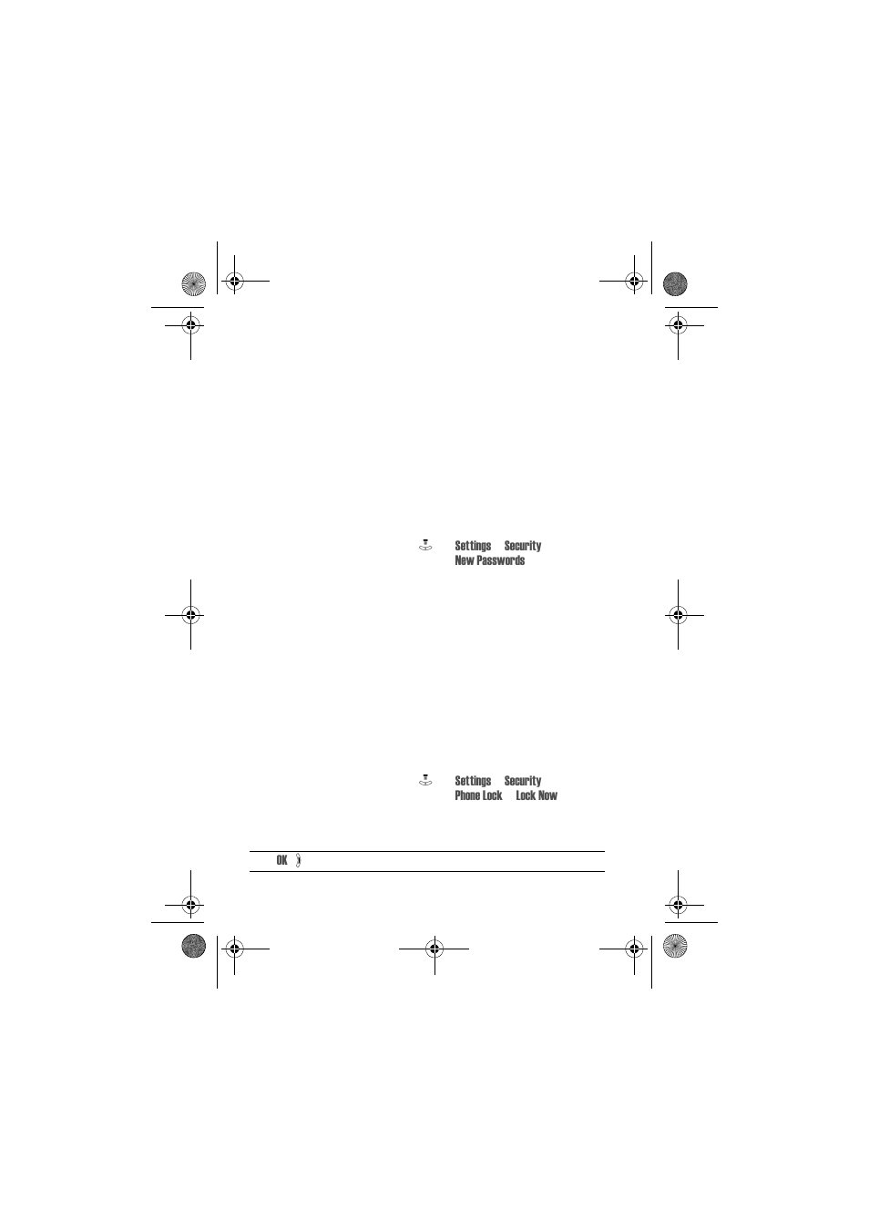 Changing a code, pin, or password, Locking and unlocking your phone, Locking your phone manually | Motorola V80 User Manual | Page 58 / 108