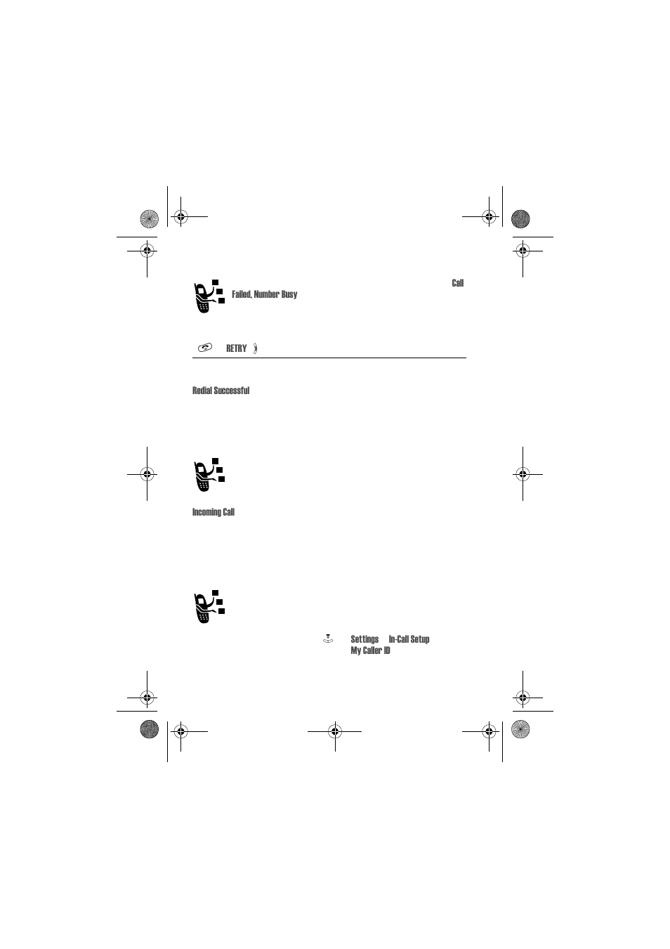 Using automatic redial, Using caller id, Incoming calls | Outgoing calls | Motorola V80 User Manual | Page 70 / 108