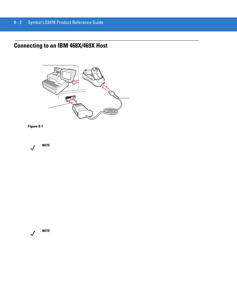 Connecting to an ibm 468x/469x host, Connecting to an ibm 468x/469x host -2 | Motorola LS3478 User Manual | Page 128 / 336