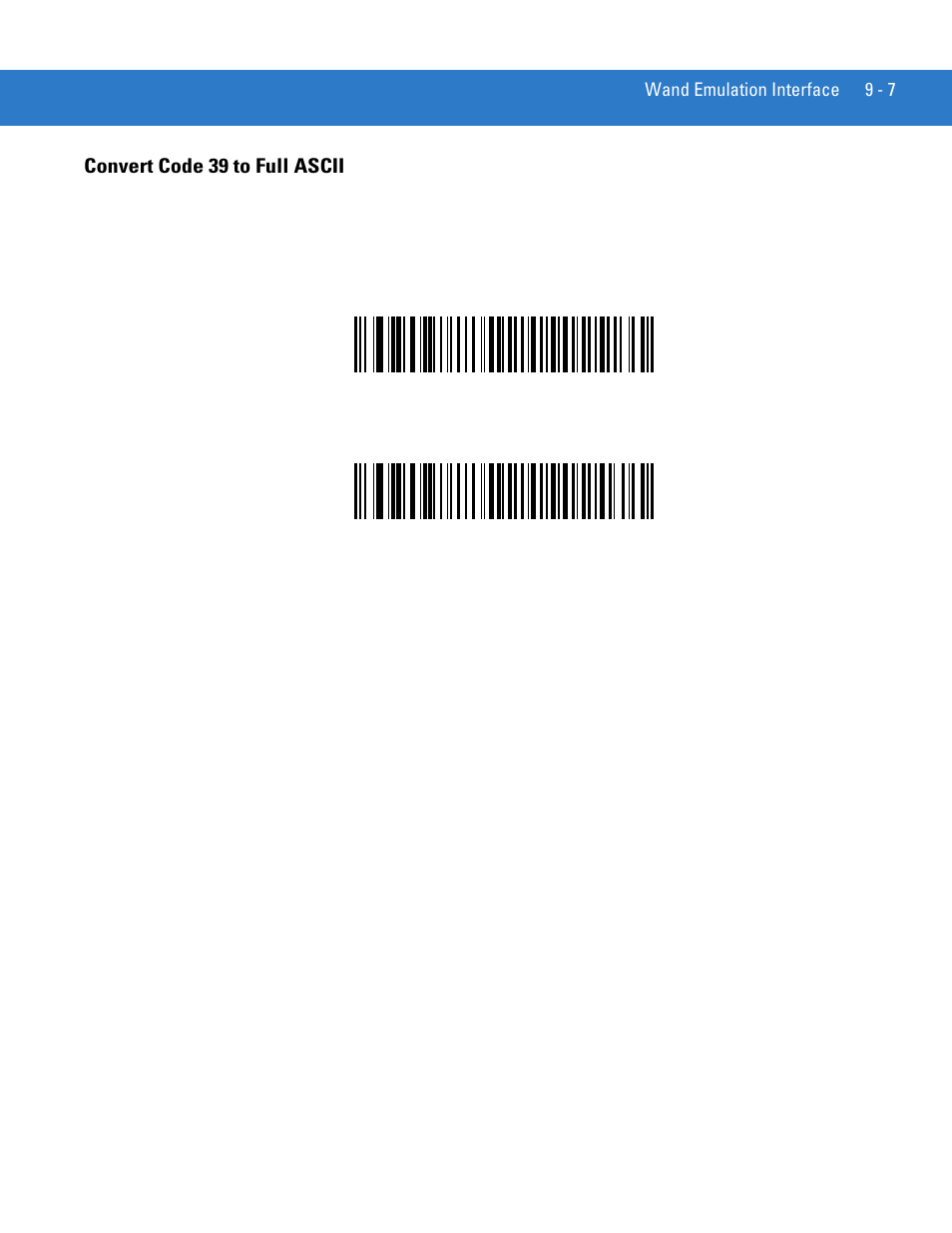 Convert code 39 to full ascii, Convert code 39 to full ascii -7 | Motorola LS3478 User Manual | Page 137 / 336