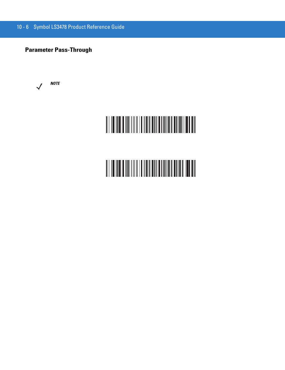 Parameter pass-through, Parameter pass-through -6 | Motorola LS3478 User Manual | Page 144 / 336