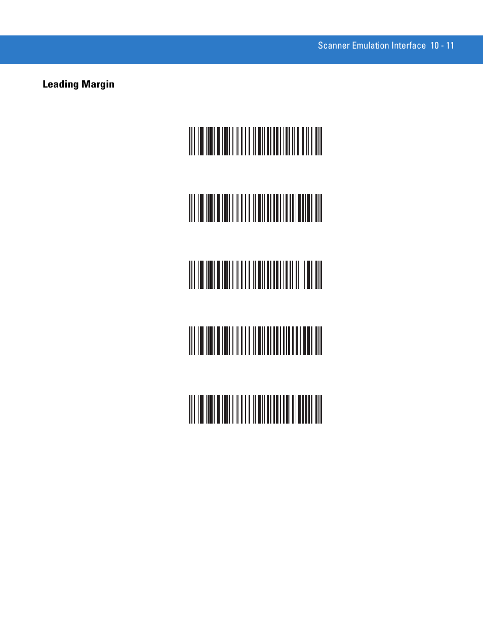 Leading margin, Leading margin -11 | Motorola LS3478 User Manual | Page 149 / 336