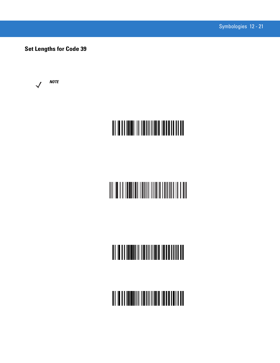 Set lengths for code 39, Set lengths for code 39 -21 | Motorola LS3478 User Manual | Page 175 / 336