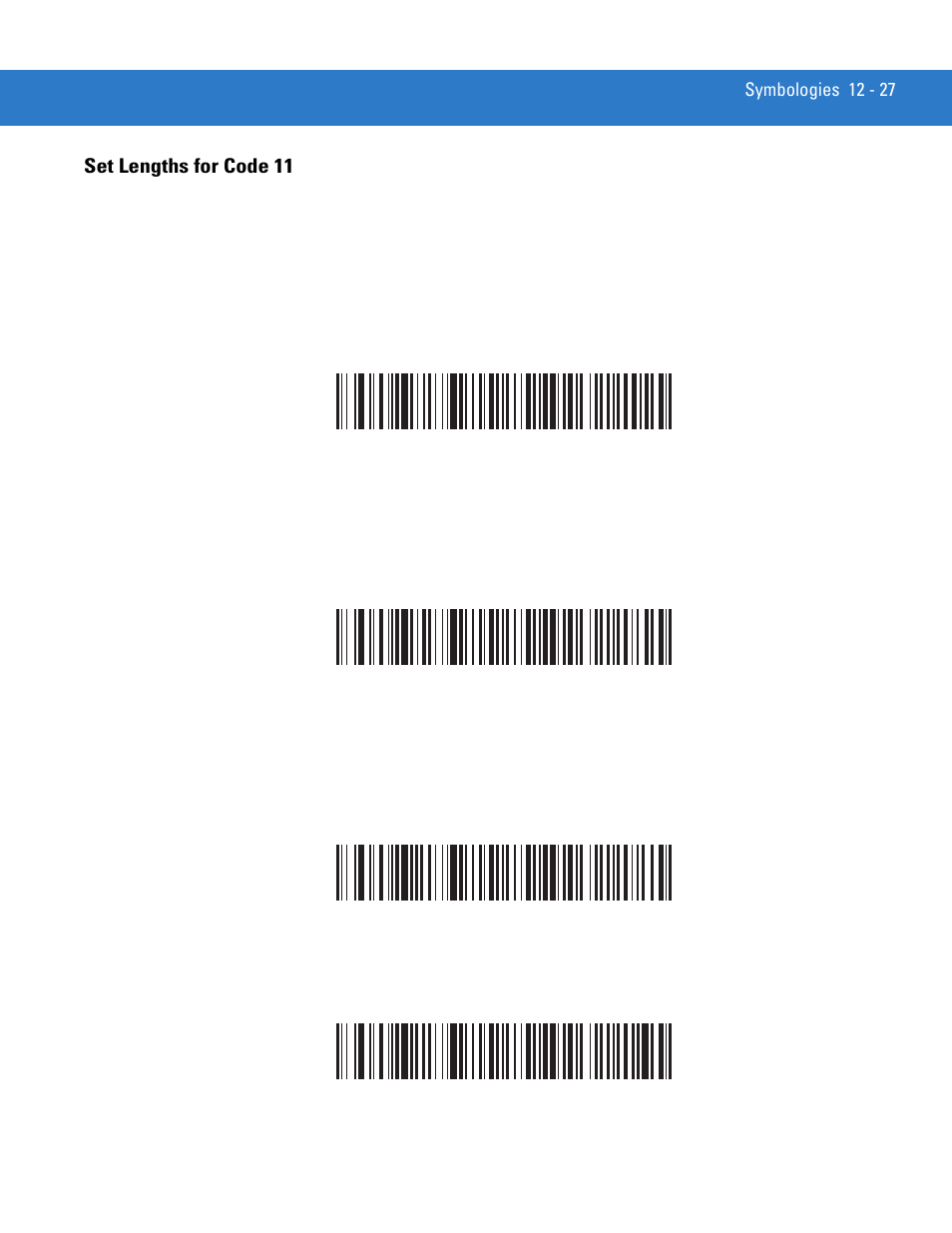 Set lengths for code 11, Set lengths for code 11 -27 | Motorola LS3478 User Manual | Page 181 / 336