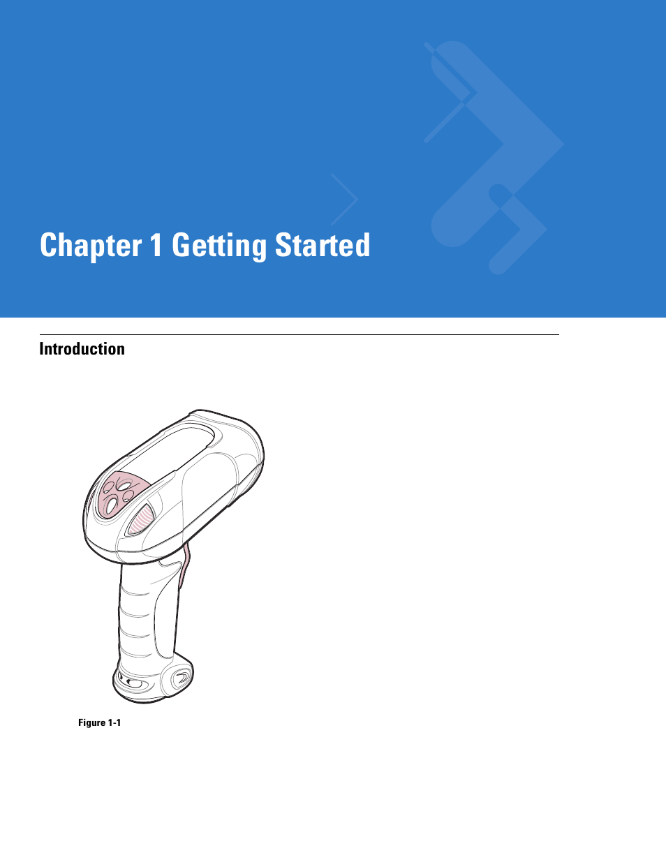 Getting started, Introduction, Chapter 1: getting started | Introduction -1, Chapter 1, getting started, Chapter 1 getting started | Motorola LS3478 User Manual | Page 19 / 336