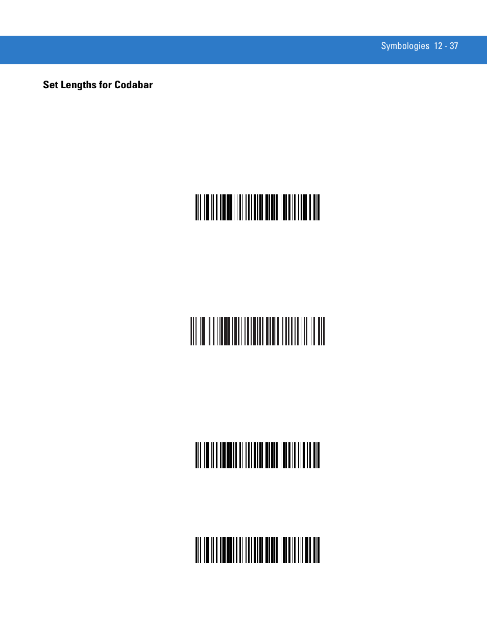 Set lengths for codabar, Set lengths for codabar -37 | Motorola LS3478 User Manual | Page 191 / 336