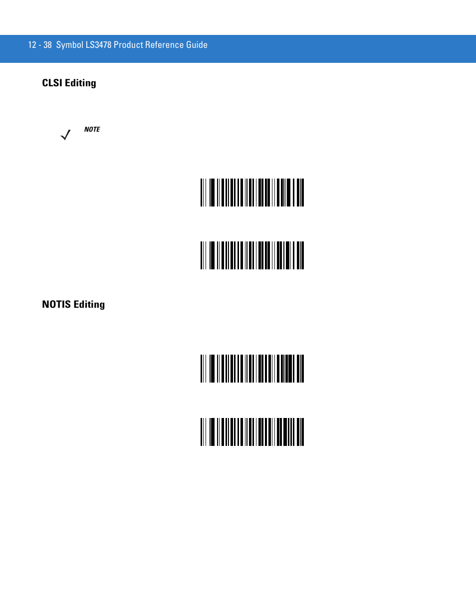 Clsi editing, Notis editing, Clsi editing -38 | Notis editing -38 | Motorola LS3478 User Manual | Page 192 / 336