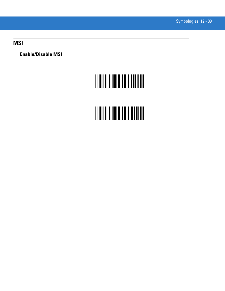 Enable/disable msi, Msi -39, Enable/disable msi -39 | Motorola LS3478 User Manual | Page 193 / 336