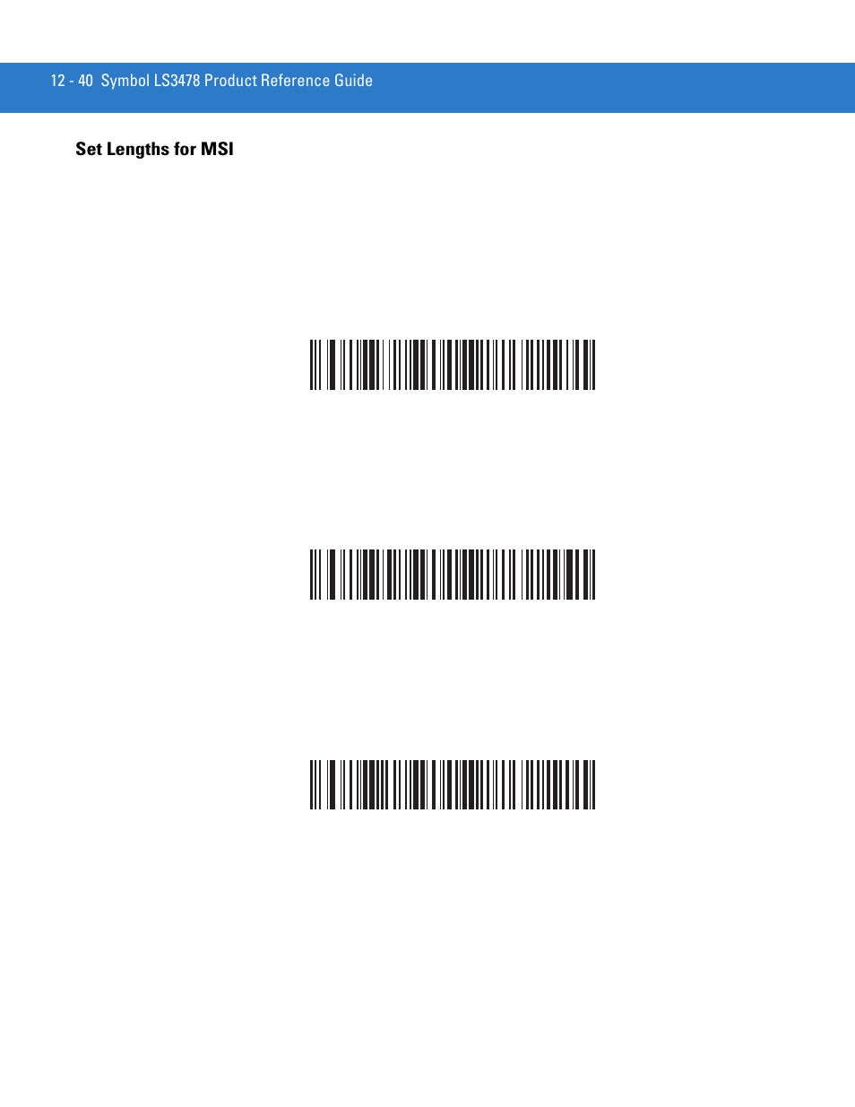 Set lengths for msi, Set lengths for msi -40 | Motorola LS3478 User Manual | Page 194 / 336