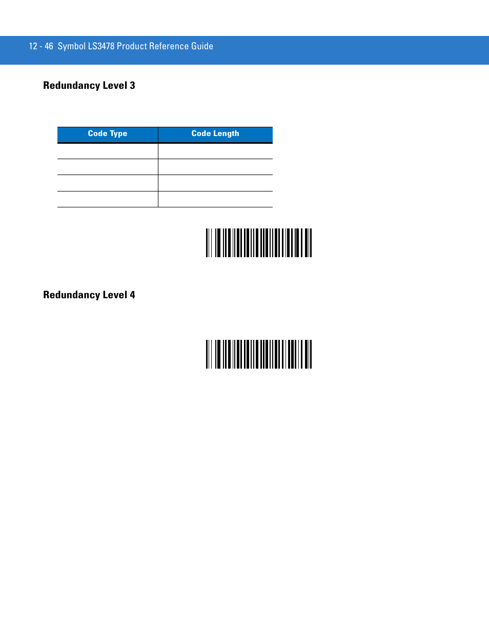 Redundancy level 3, Redundancy level 4, Redundancy level 3 -46 redundancy level 4 -46 | Motorola LS3478 User Manual | Page 200 / 336