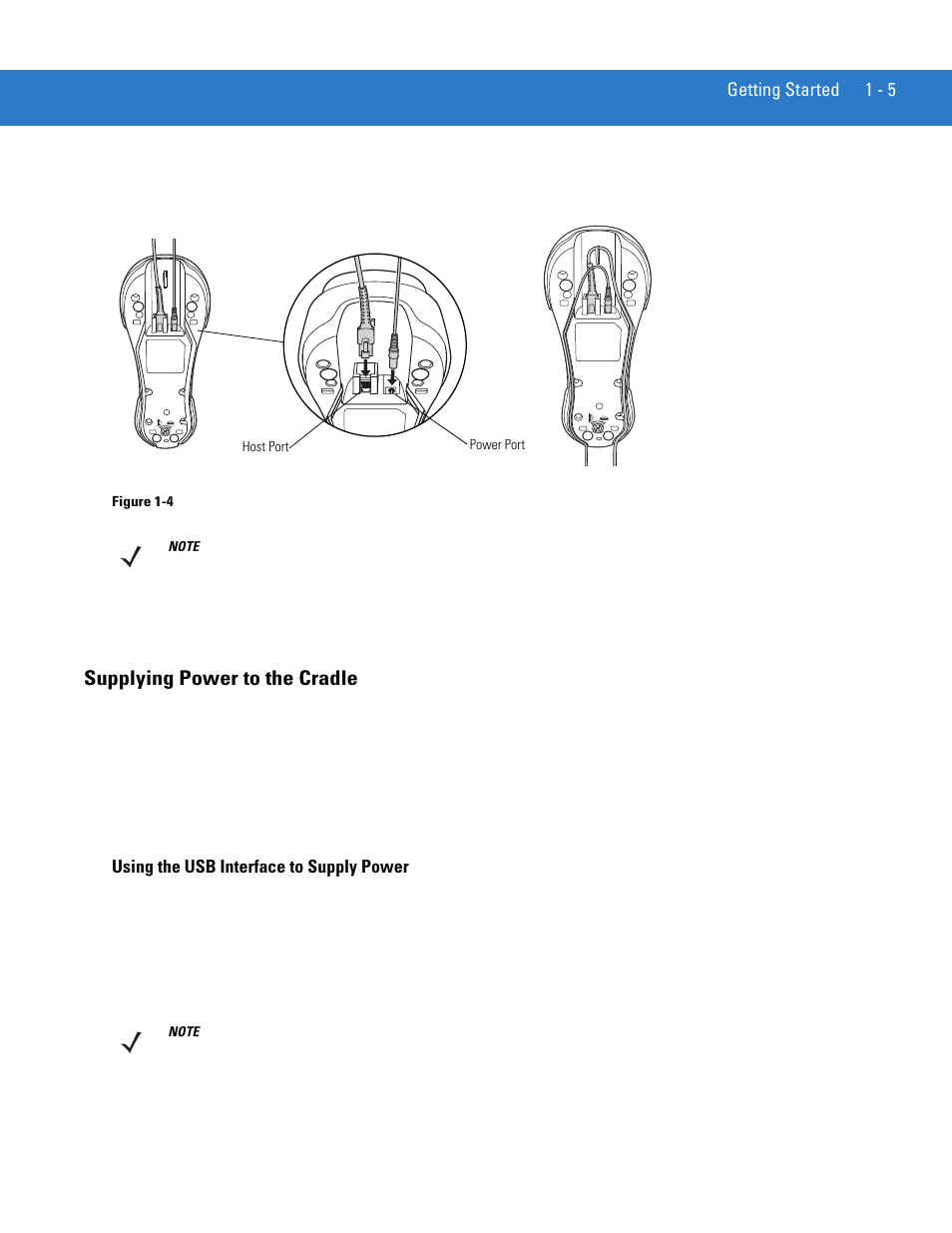 Supplying power to the cradle, Supplying power to the cradle -5 | Motorola LS3478 User Manual | Page 23 / 336