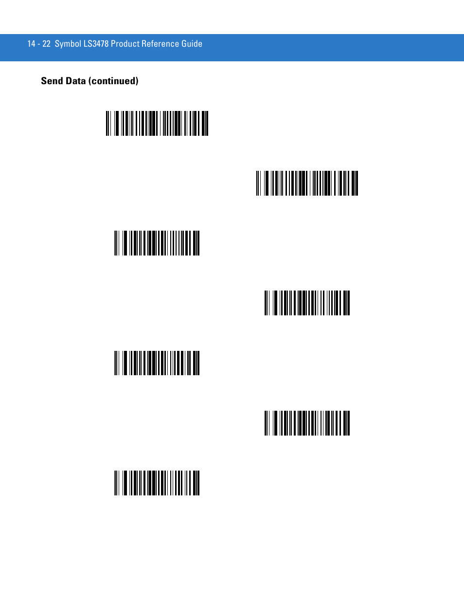 Send data (continued) | Motorola LS3478 User Manual | Page 232 / 336