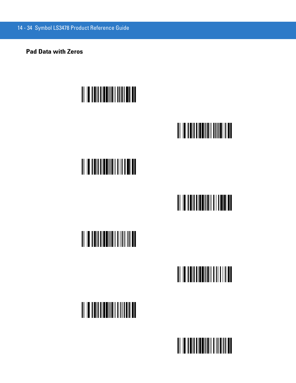 Pad data with zeros, Pad data with zeros -34 | Motorola LS3478 User Manual | Page 244 / 336