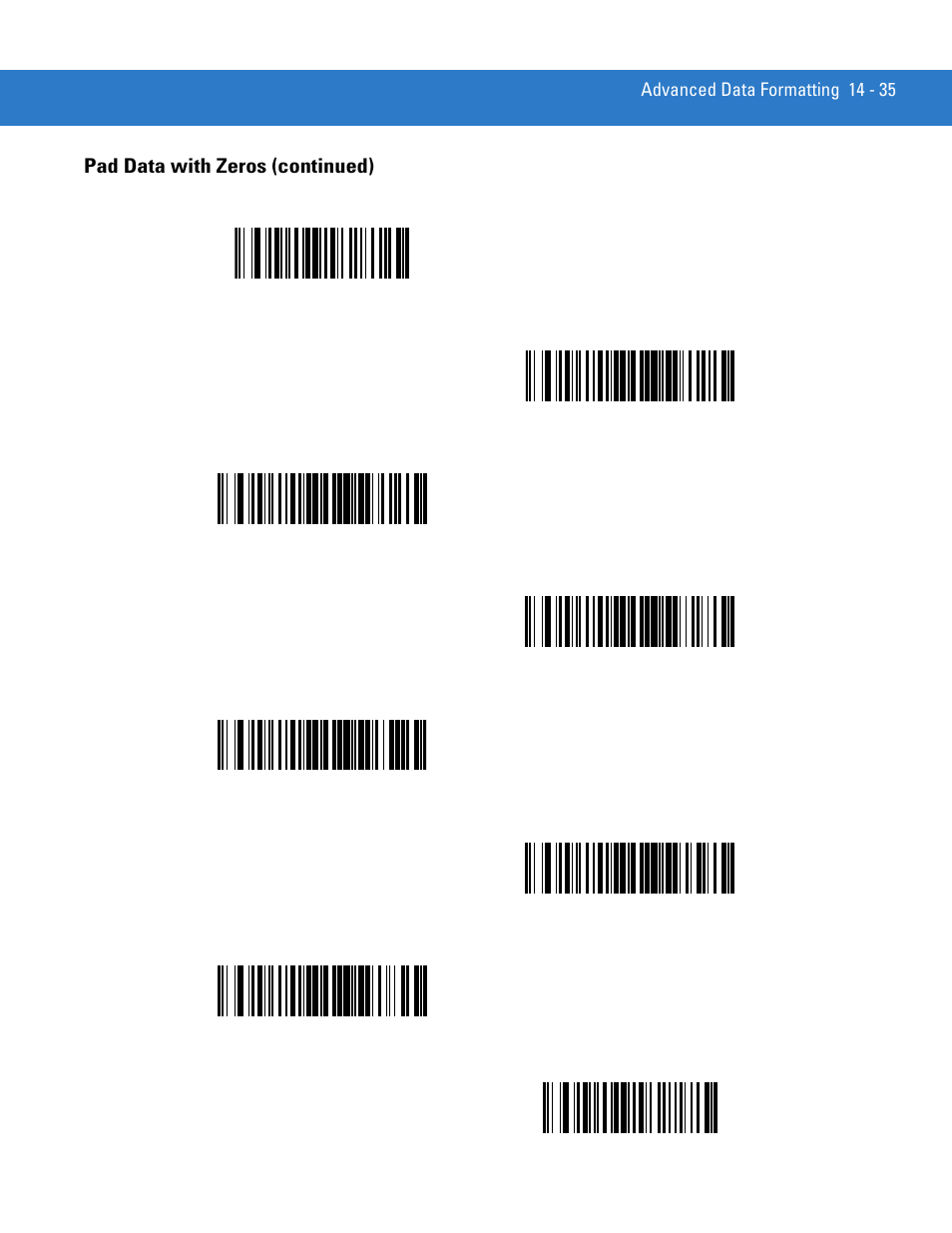 Pad data with zeros (continued) | Motorola LS3478 User Manual | Page 245 / 336