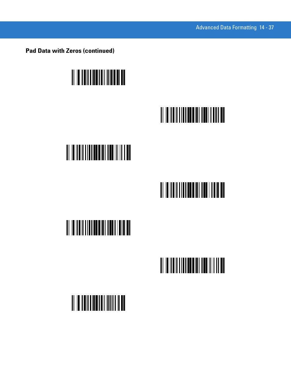 Pad data with zeros (continued) | Motorola LS3478 User Manual | Page 247 / 336