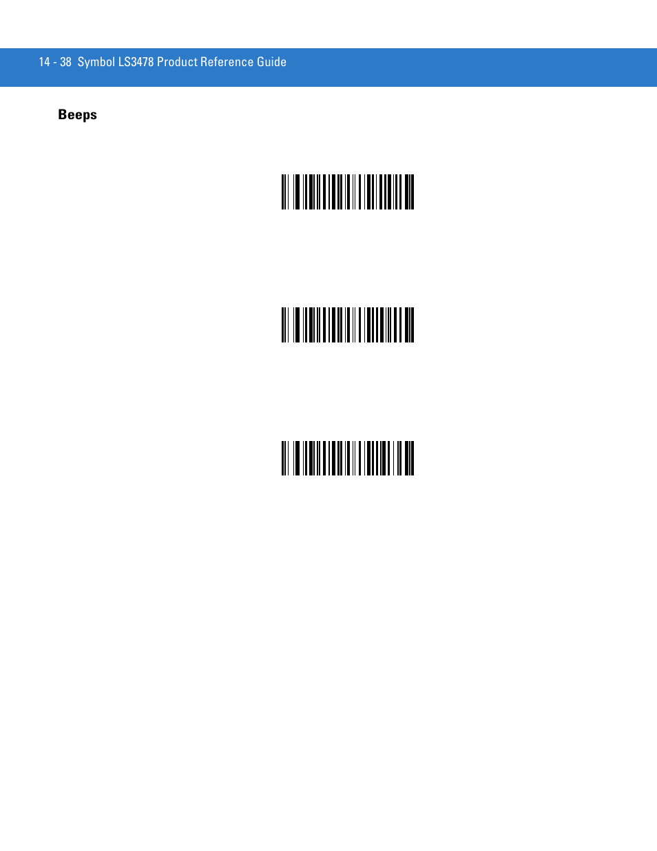 Beeps, Beeps -38 | Motorola LS3478 User Manual | Page 248 / 336