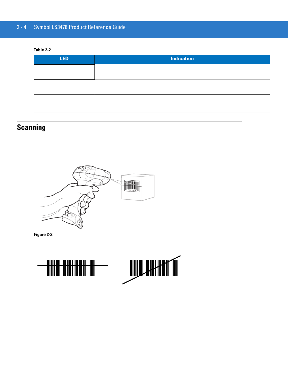 Scanning, Scanning -4 | Motorola LS3478 User Manual | Page 32 / 336