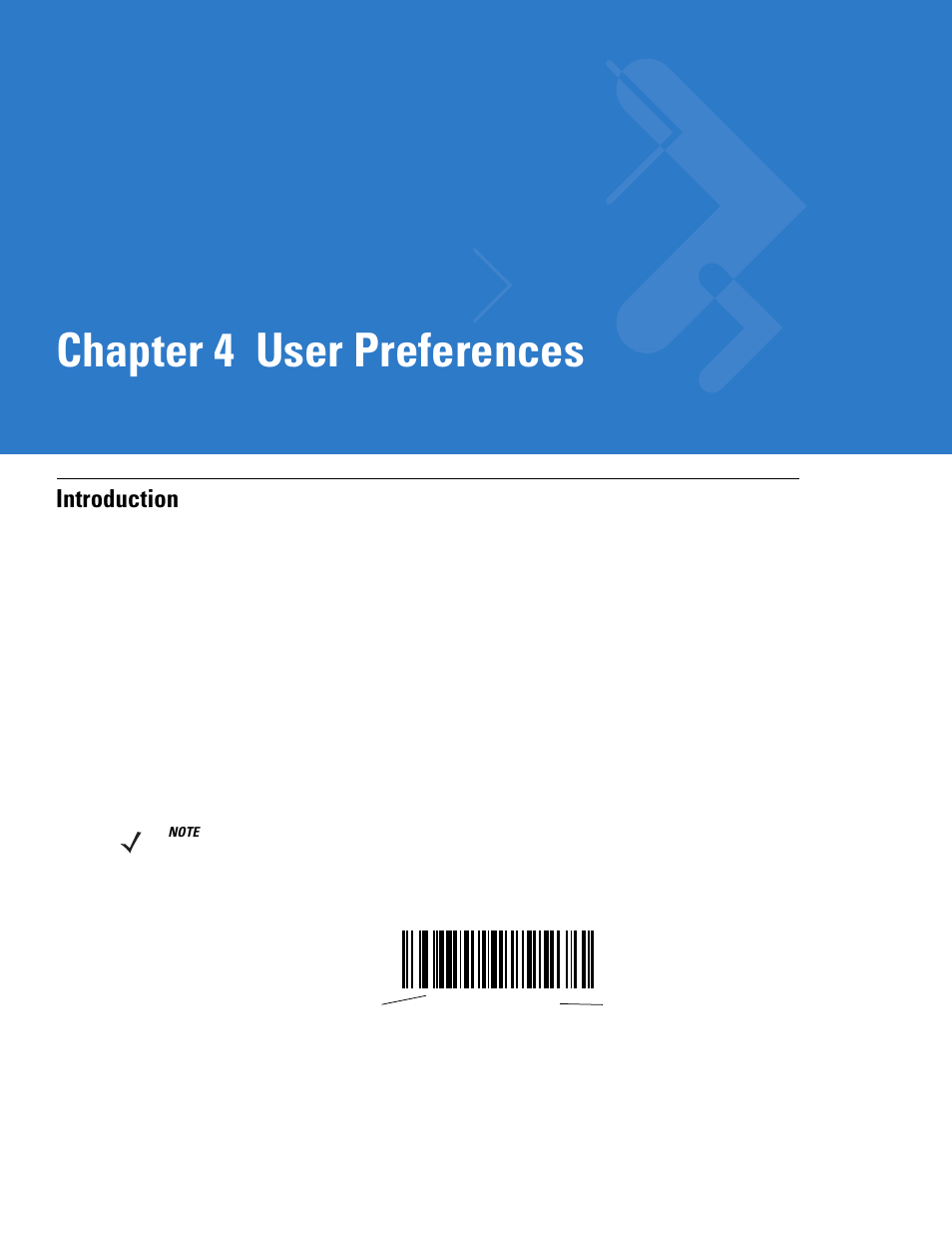 User preferences, Introduction, Chapter 4: user preferences | Introduction -1, Chapter 4, user preferences, Chapter 4, Chapter 4 user preferences | Motorola LS3478 User Manual | Page 45 / 336