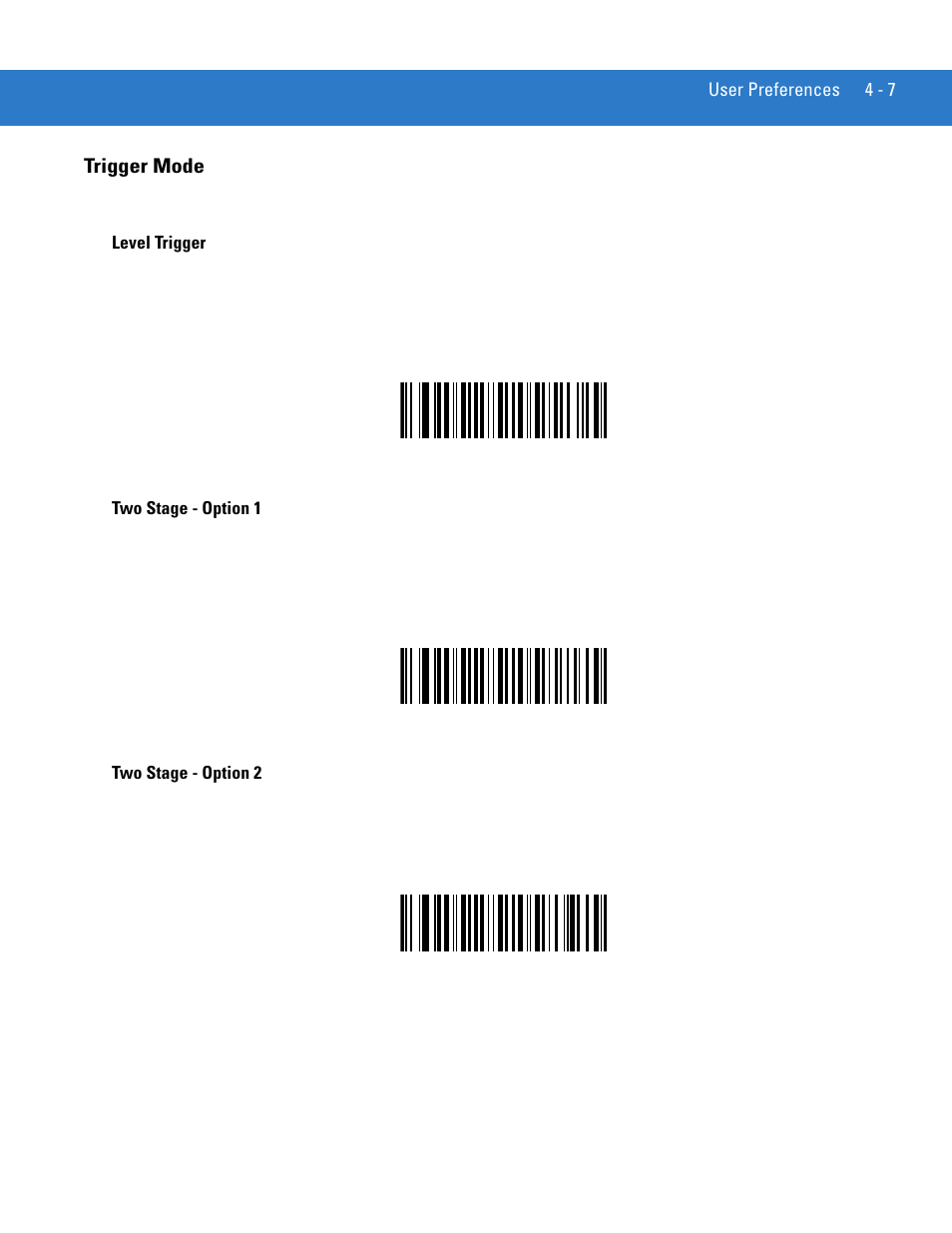 Trigger mode, Trigger mode -7 | Motorola LS3478 User Manual | Page 51 / 336