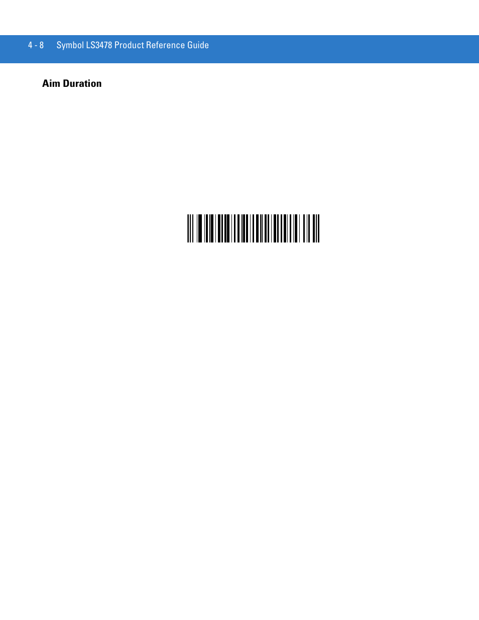 Aim duration, Aim duration -8 | Motorola LS3478 User Manual | Page 52 / 336