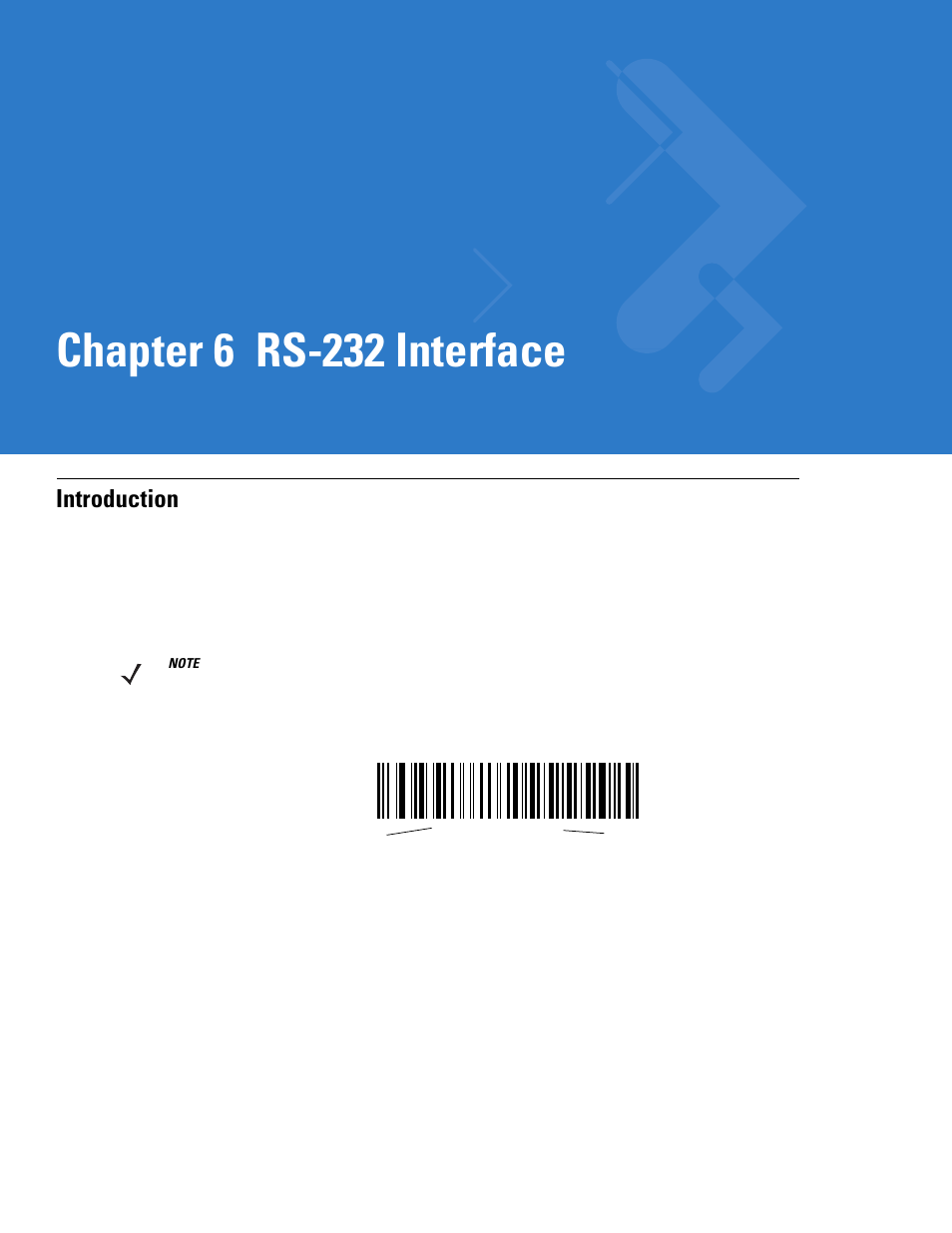 Rs-232 interface, Introduction, Chapter 6: rs-232 interface | Introduction -1, Chapter 6, rs-232 interface, Chapter 6 rs-232 interface | Motorola LS3478 User Manual | Page 79 / 336